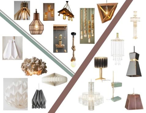 Houten bureaulamp — 1