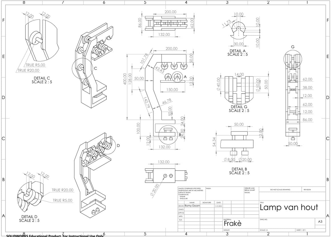 Houten bureaulamp — 4