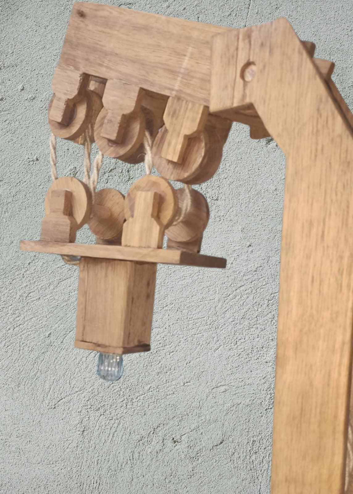 Houten bureaulamp — 5