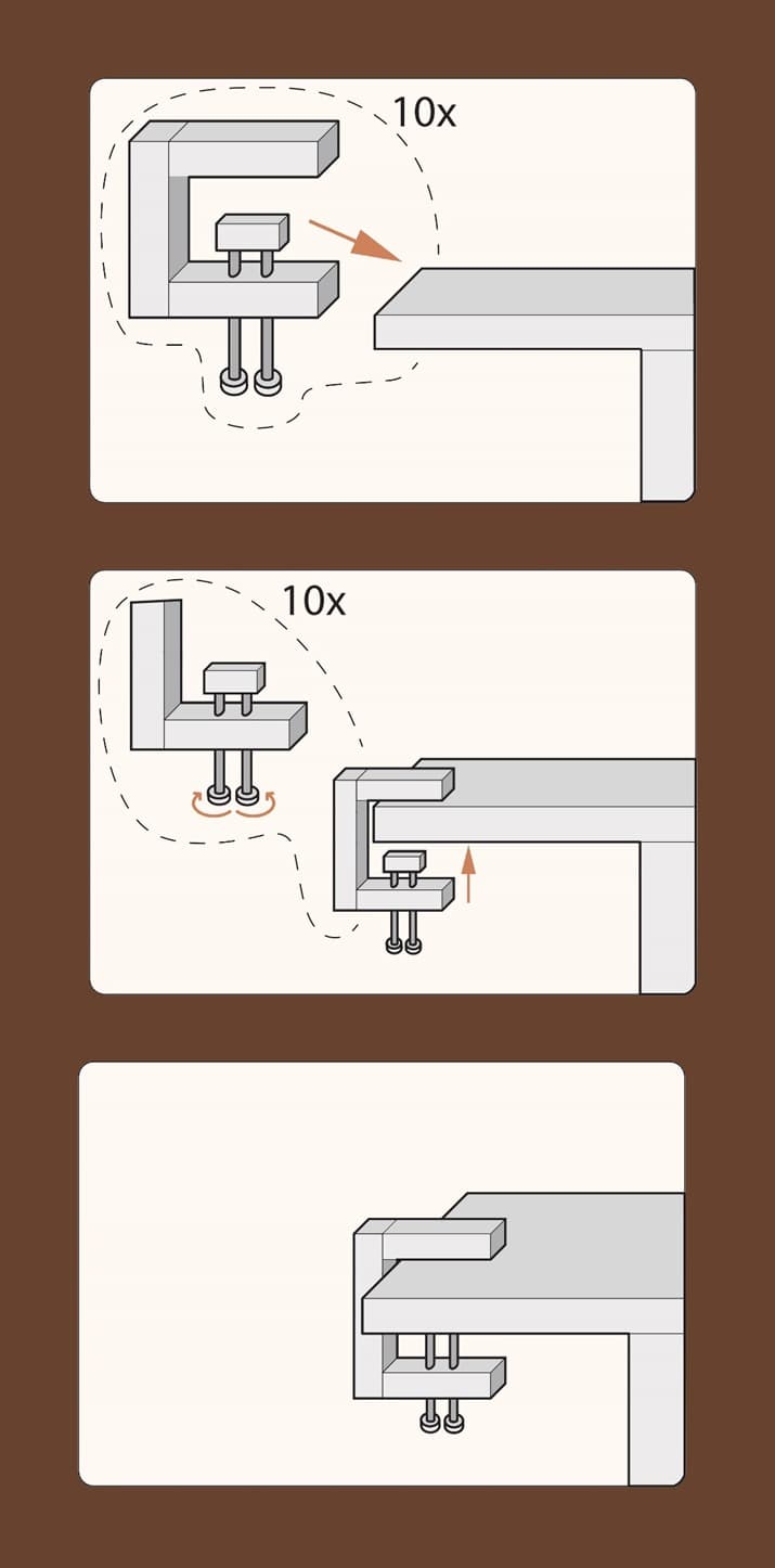 Houten bureaulamp — 6
