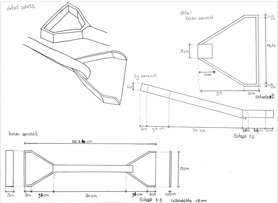 Kunststof speelgoed schepje
